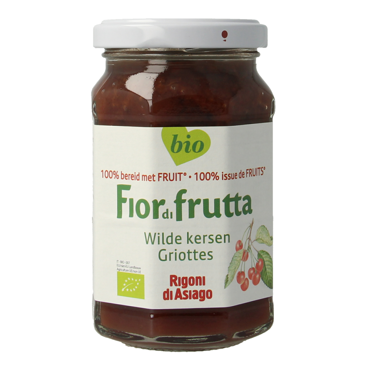 Fiordifrutta Wilde kersenjam bio 250.00 Gram