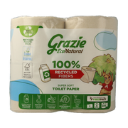 Grazie Natural Toiletpapier 2-laags 8.00 Stuks