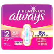 Always Always Platinum Maandverband LONG+ SP 10CT 10.00 Stuks