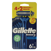 Gillette Sensor 3 comfort wegwerpmesjes 6.00 Stuks