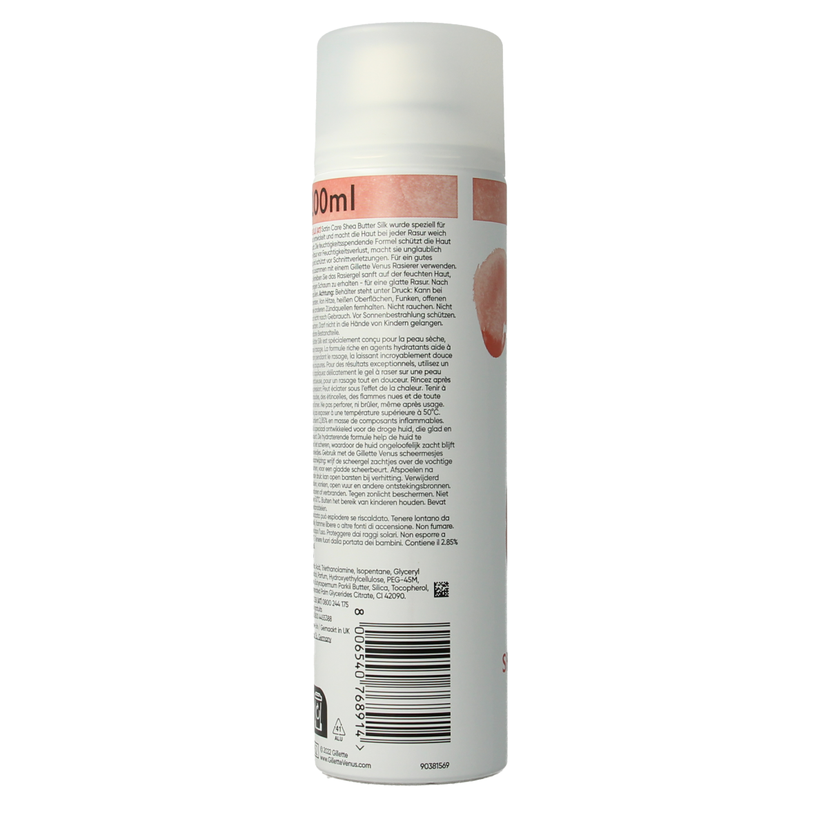 Gillette Satin care scheergel droge huid 200.00 Milliliter