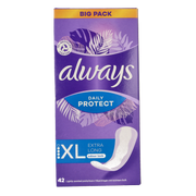 Always Inlegkruisjes daily protect extra long  42.00 Stuks