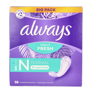 Always Inlegkruisjes daily fresh normaal 58.00 Stuks