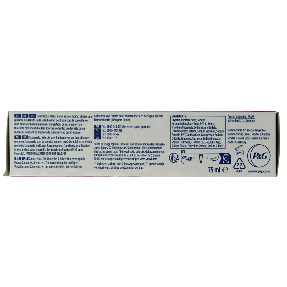 Oral B Tandpasta 3D white luxe 75.00 Milliliter
