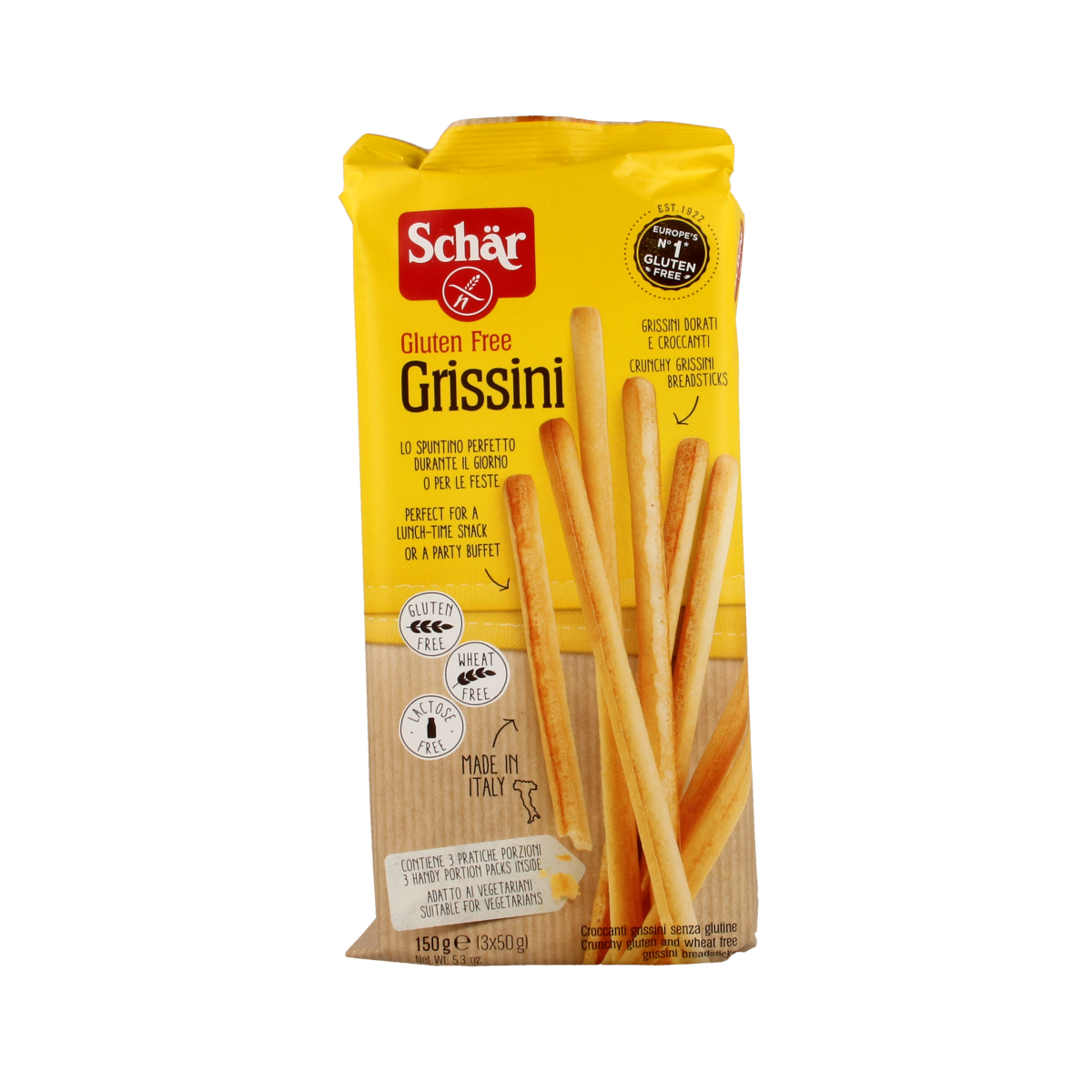 Schar Grissini soepstengels glutenvrij 150.00 Gram