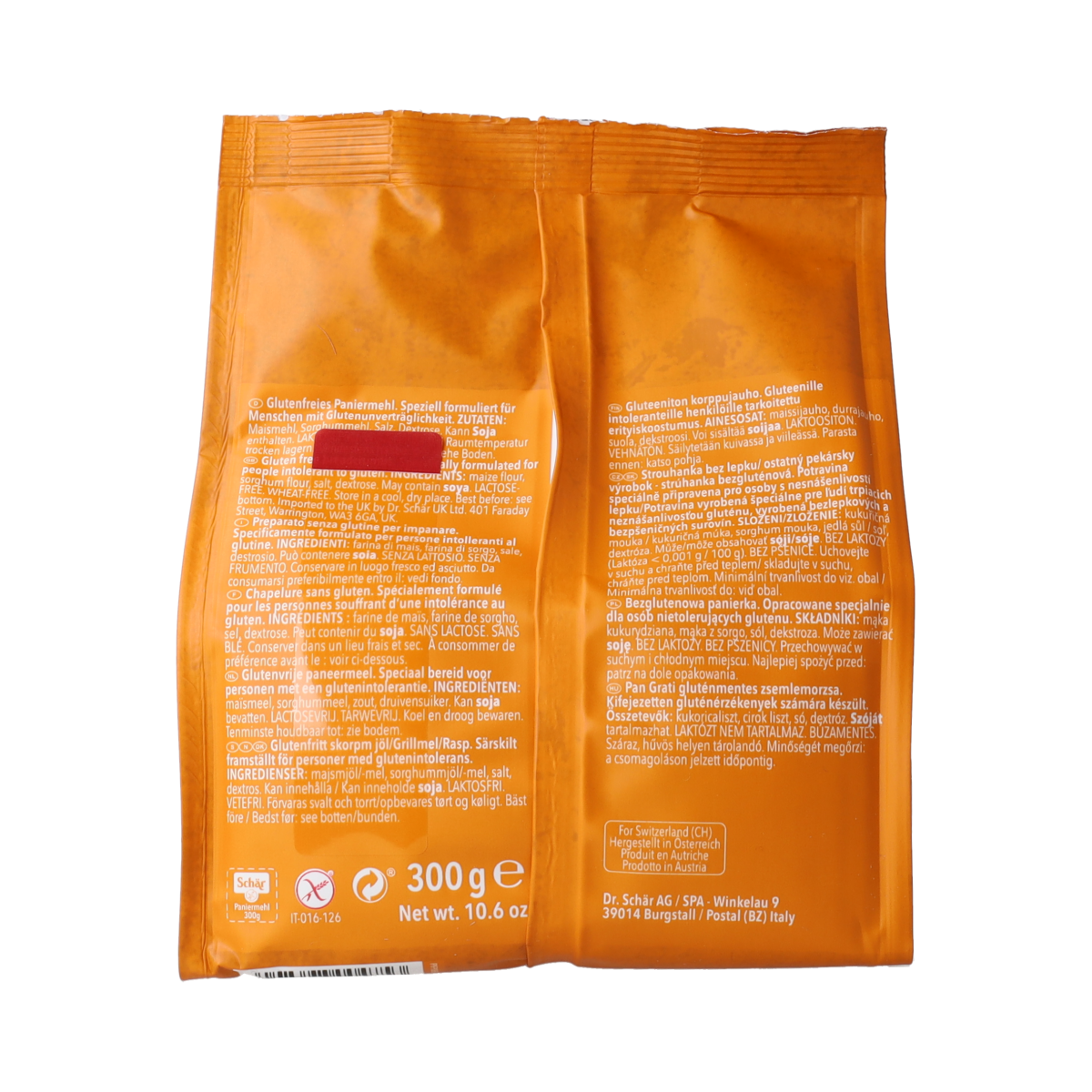 Schar Pan grati paneermeel glutenvrij 300.00 Gram