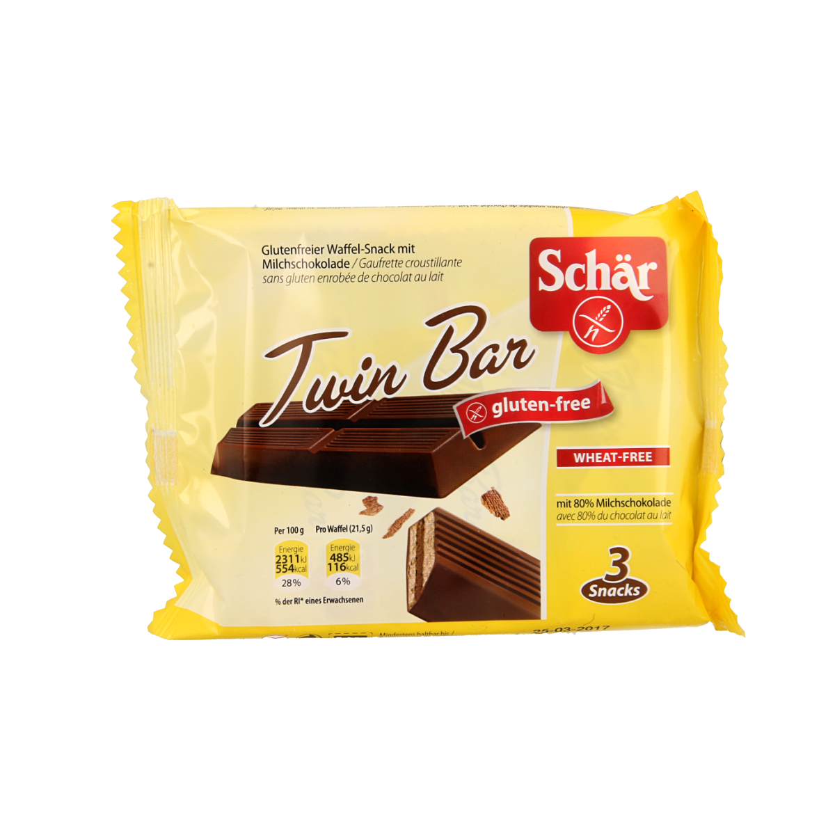 Schar Twin bar 3-pack glutenvrij 64.50 Gram