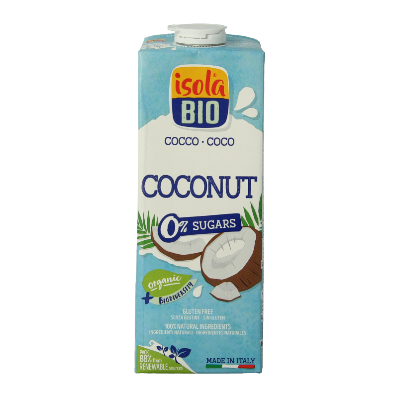 Isola Bio Kokosdrink suikervrij bio 1 Liter