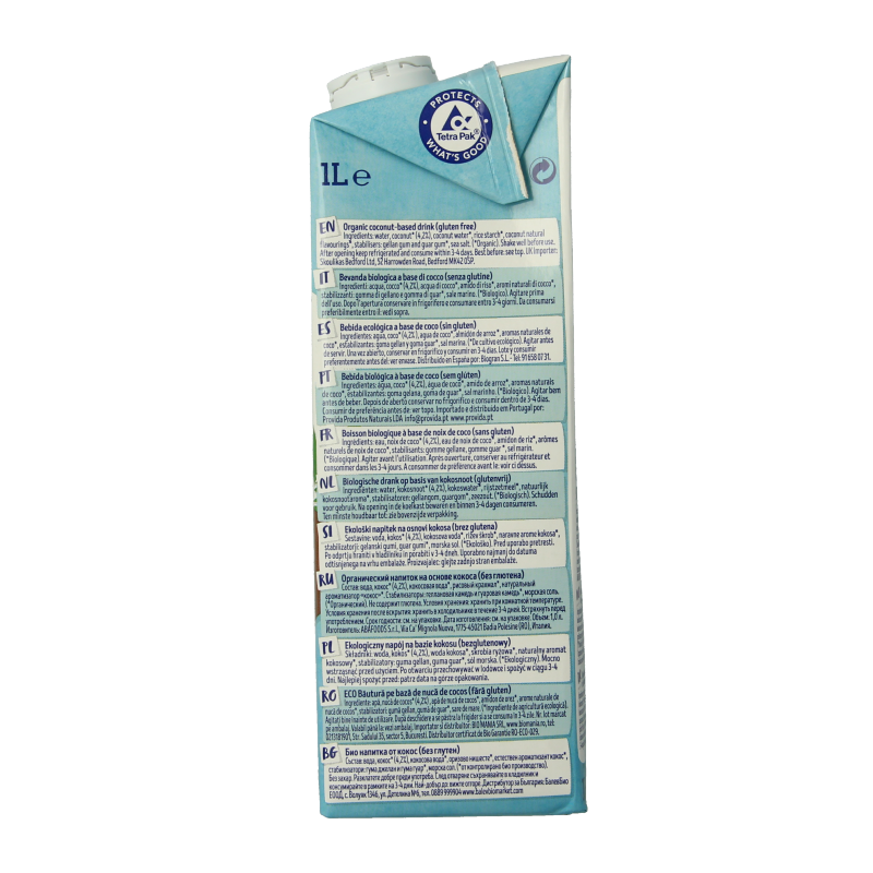 Isola Bio Kokosdrink suikervrij bio 1 Liter