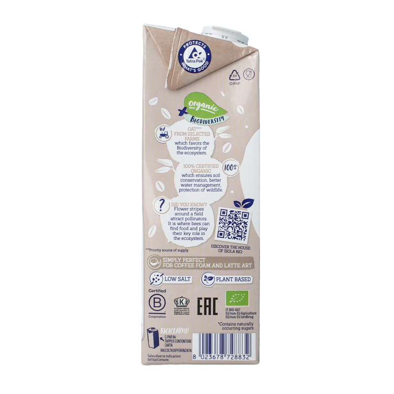 Isola Bio Oat barista bio 1 Liter