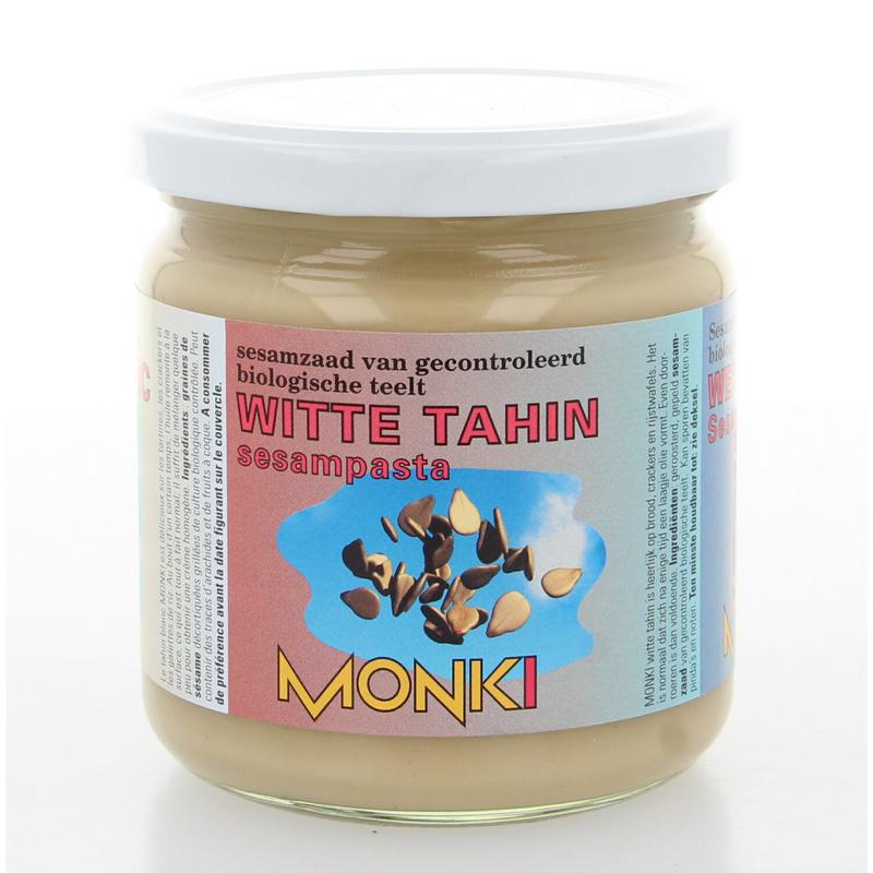 Monki Witte tahin zonder zout eko bio 330 Gram