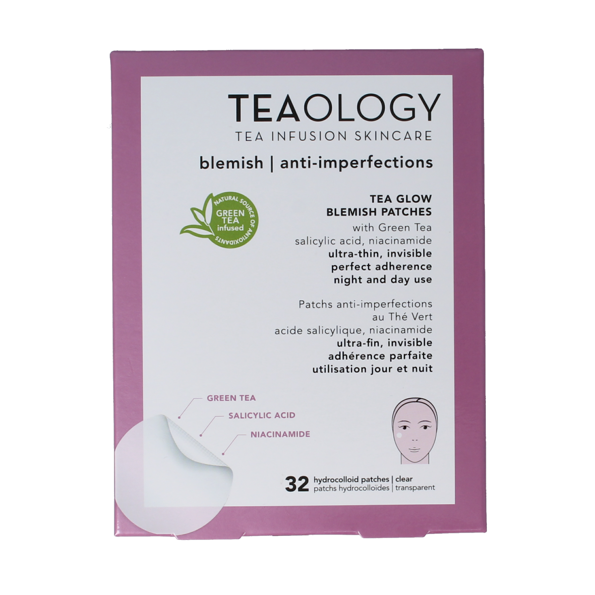 Teaology Tea glow blemish patches 32.00 Stuks