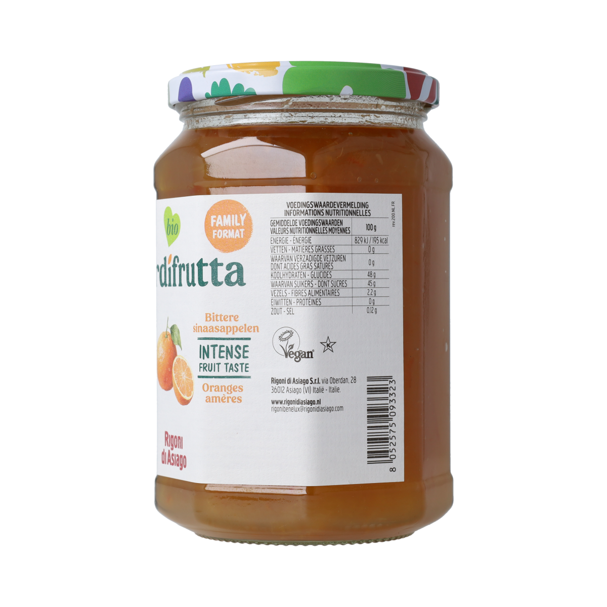Fiordifrutta Sinaasappeljam bio 620.00 Gram
