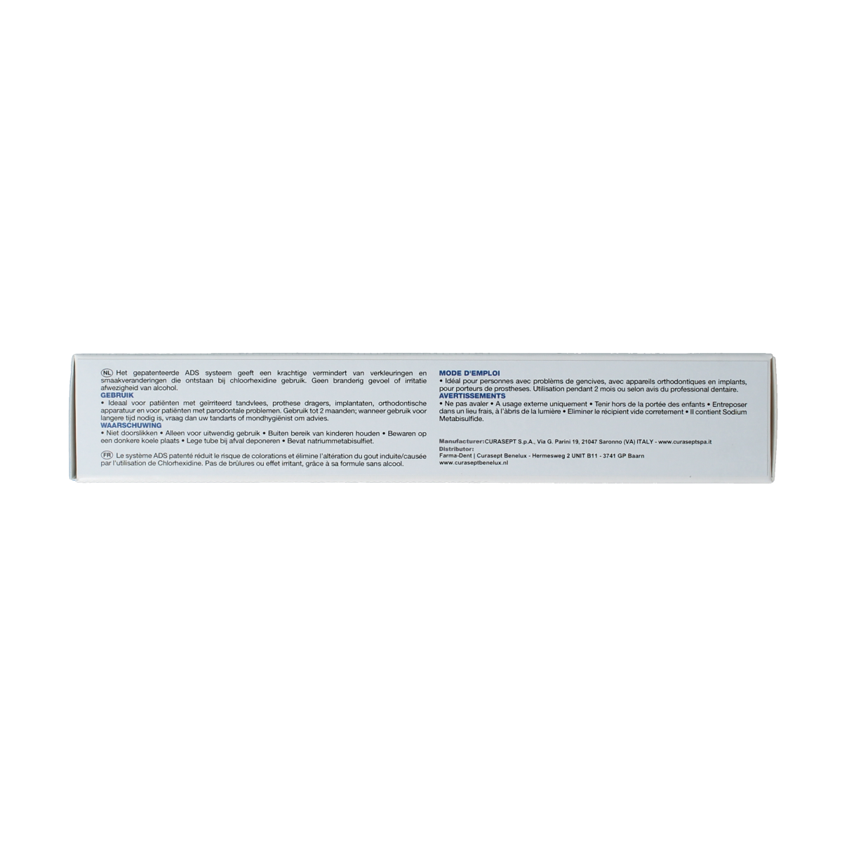 Curasept ADS DNA 712 CHX 0,12% gel-tandpasta 75.00 Milliliter