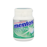 Mentos Gum greenmint white pot 40.00 Stuks