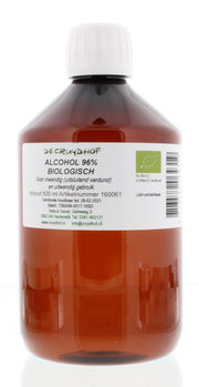 Cruydhof Alcohol 96% inwendig en uitwendig bio 500.00 Milliliter