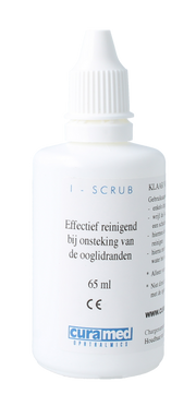 Curamed Scrub ooglidrand verzorging 65 Milliliter