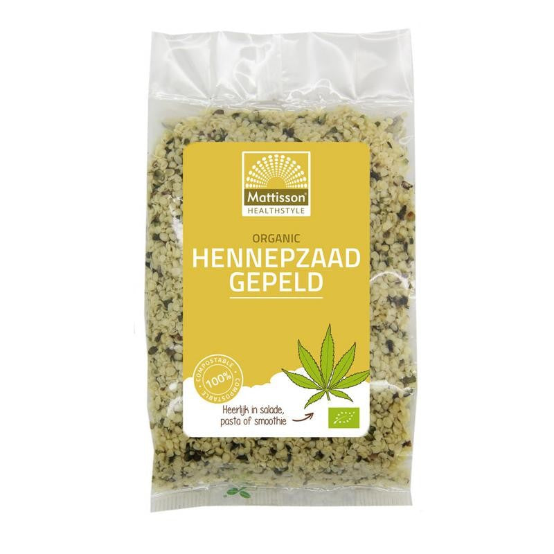 Mattisson Hennepzaad gepeld navulzak bio 250 Gram