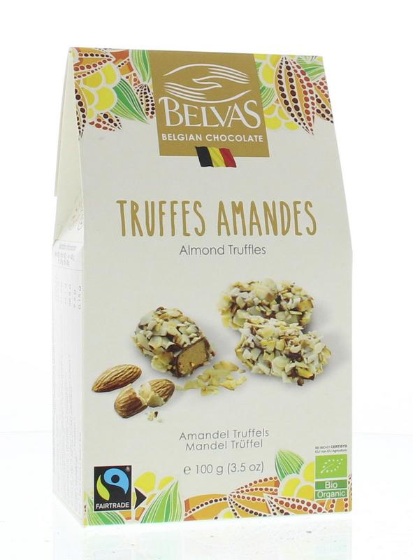 Belvas Truffels amandel bio 100.00 Gram