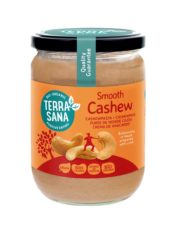 TerraSana Cashewnotenpasta zonder zout bio 500.00 Gram