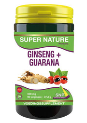 SNP Ginseng guarana 500mg puur 60.00 Vegetarische capsules