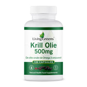 Livinggreens Krillolie 500mg 120.00 Capsules
