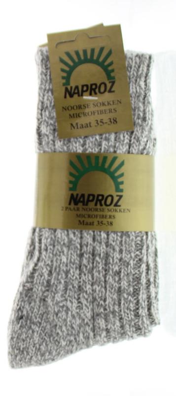 Naproz Noorse sokken maat 35-38  2 Paar
