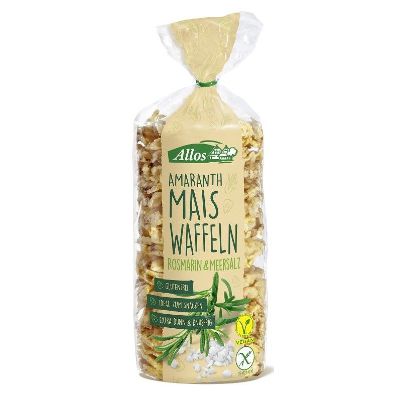 Allos Amarant maiswafels rozemarijn bio 100 Gram