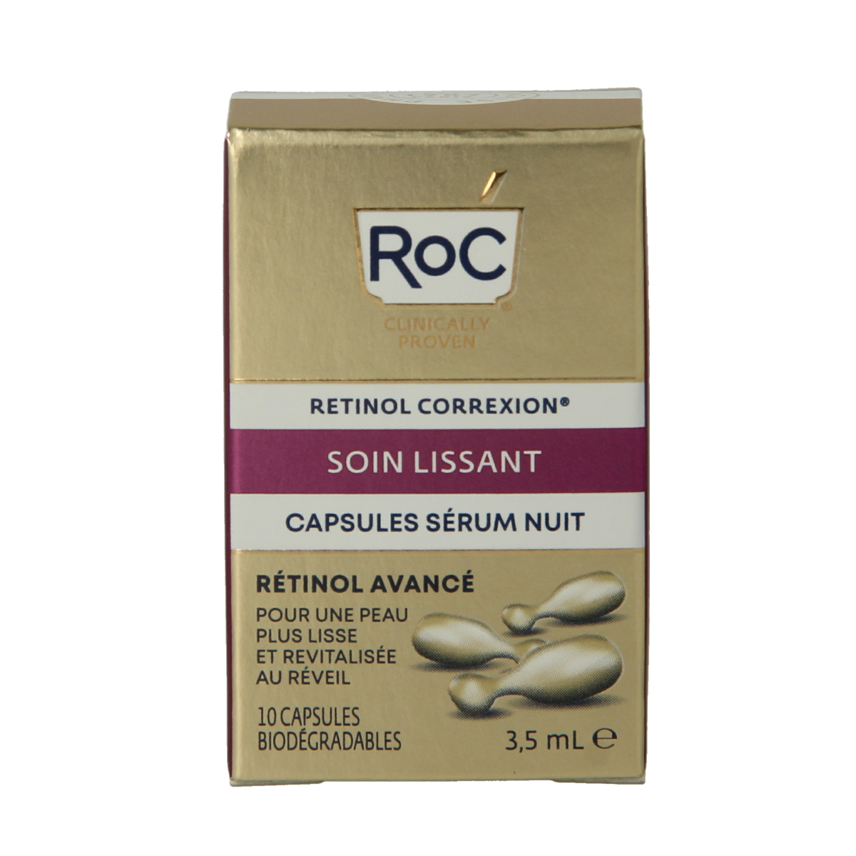 ROC Retinol correxion line smoothing night serum 10.00 Capsules
