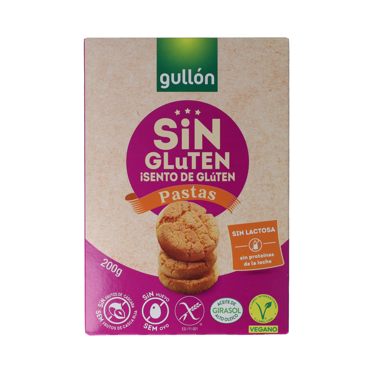 Gullon Cookies glutenvrij 200.00 Gram