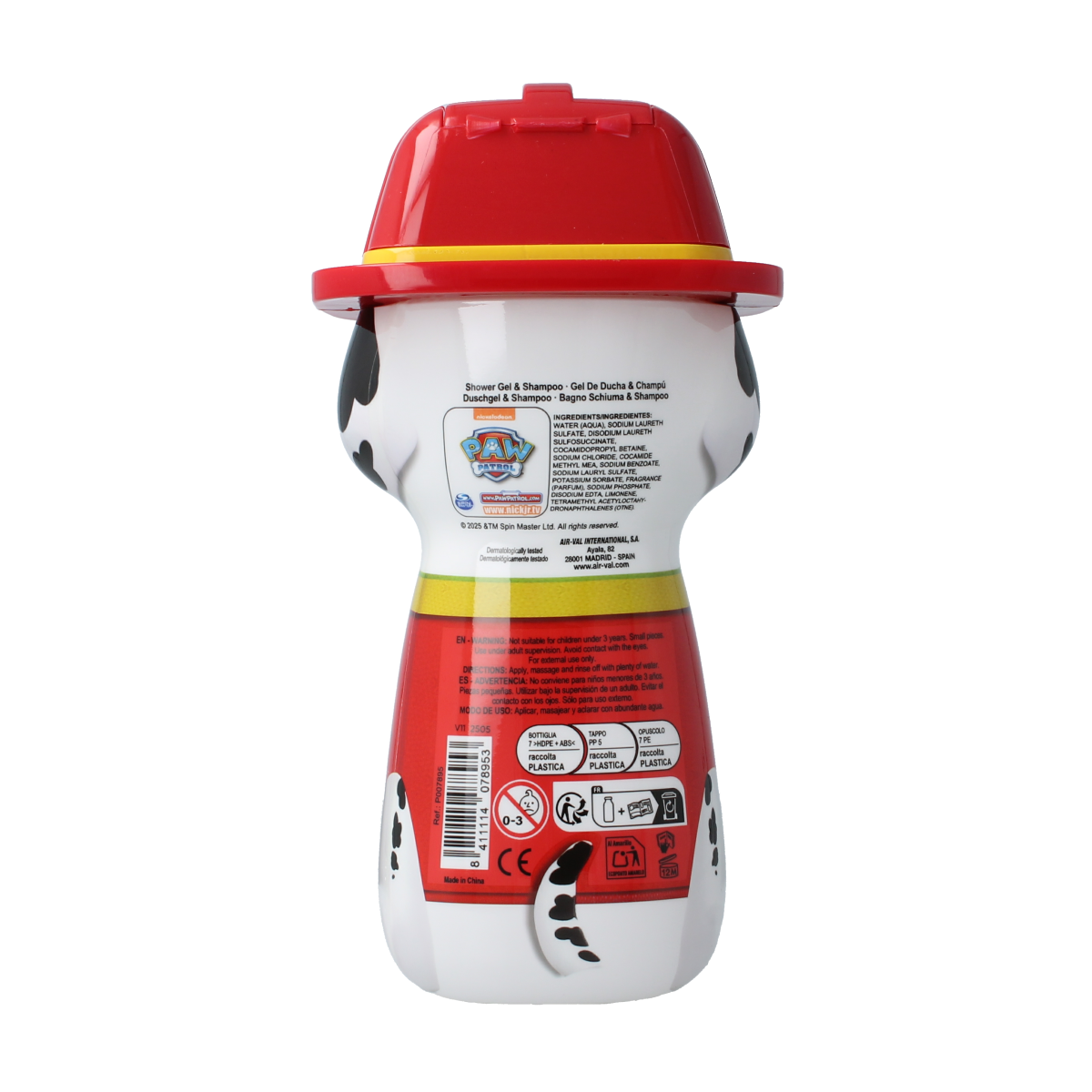 Air-Val Paw patrol showergel marshall 2d 400.00 Milliliter