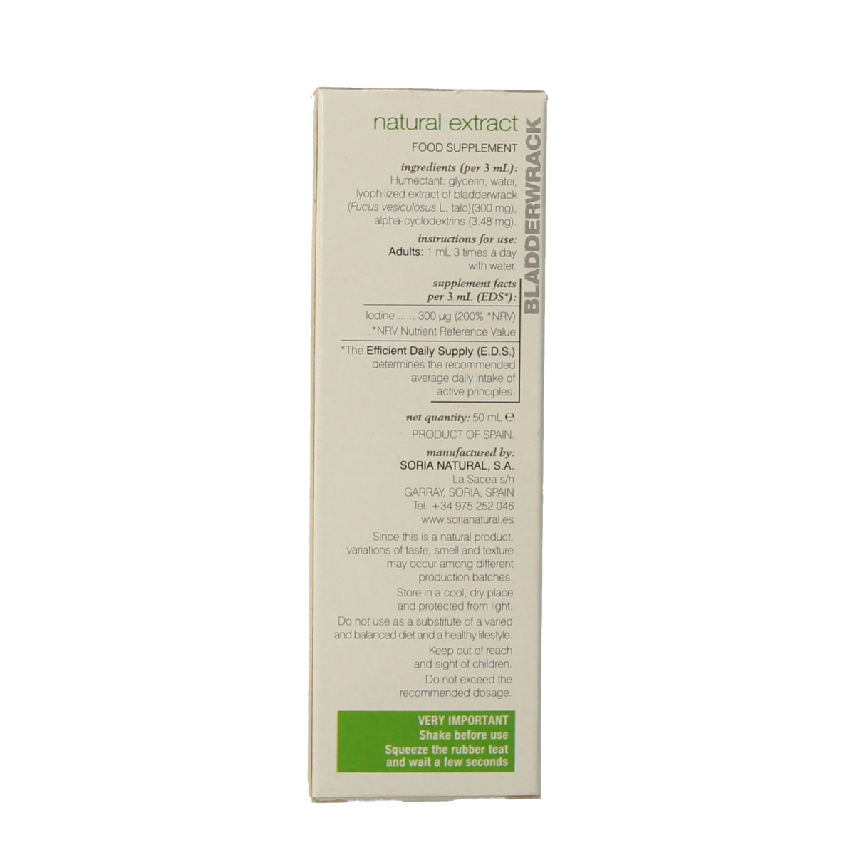 Soria Natural Fucus vesiculosus XXI 50.00 Milliliter