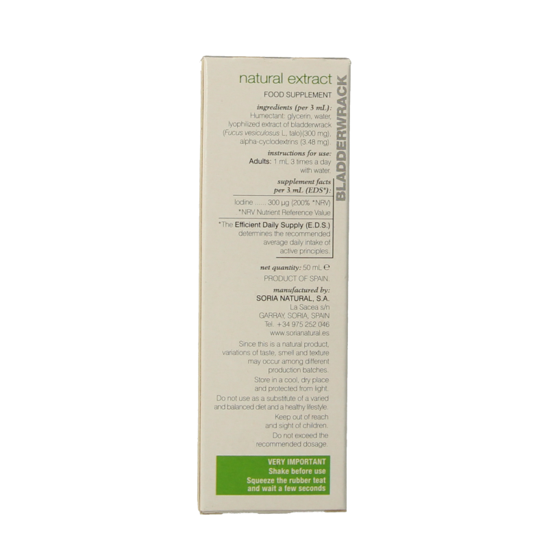 Soria Natural Fucus vesiculosus XXI 50 Milliliter