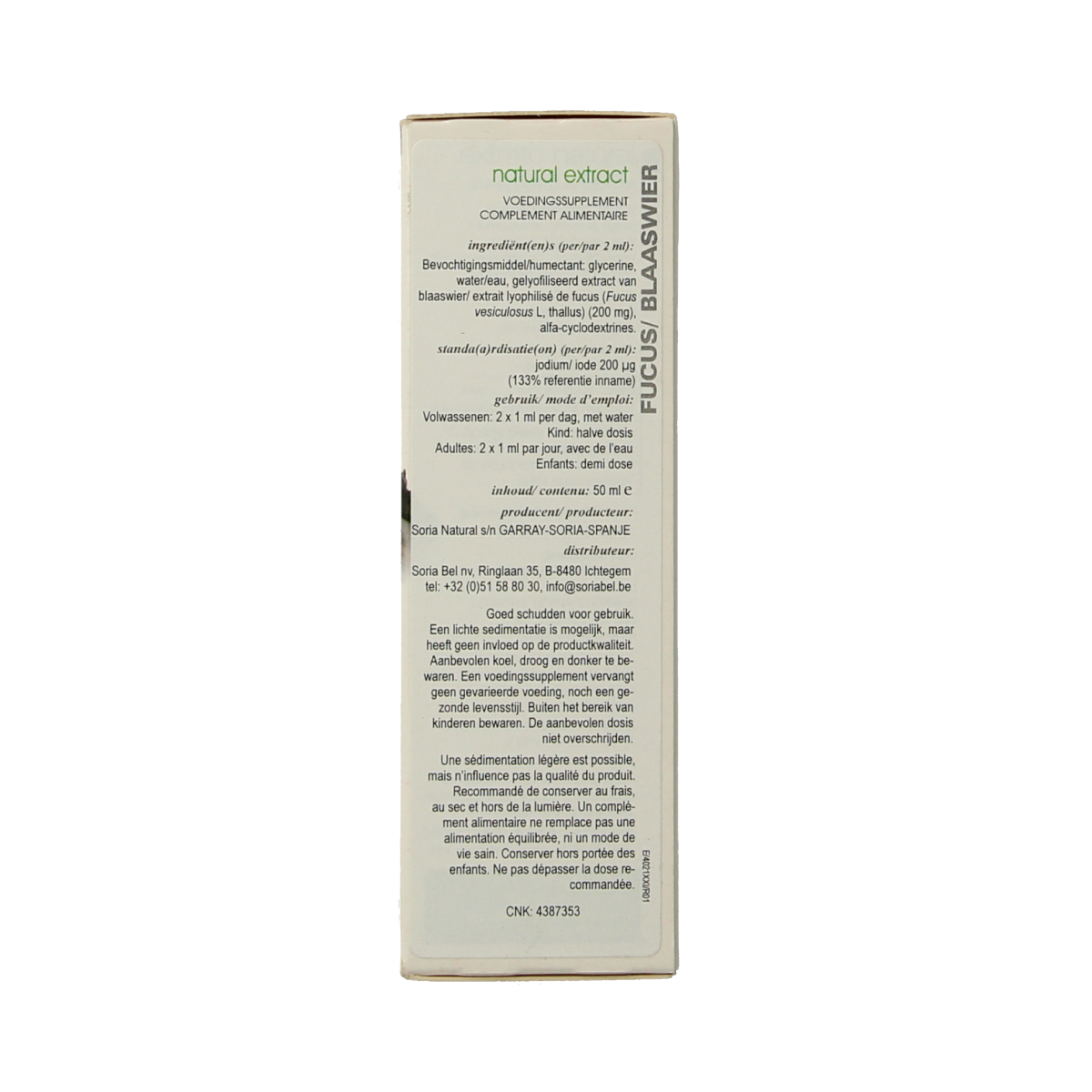 Soria Natural Fucus vesiculosus XXI 50 Milliliter