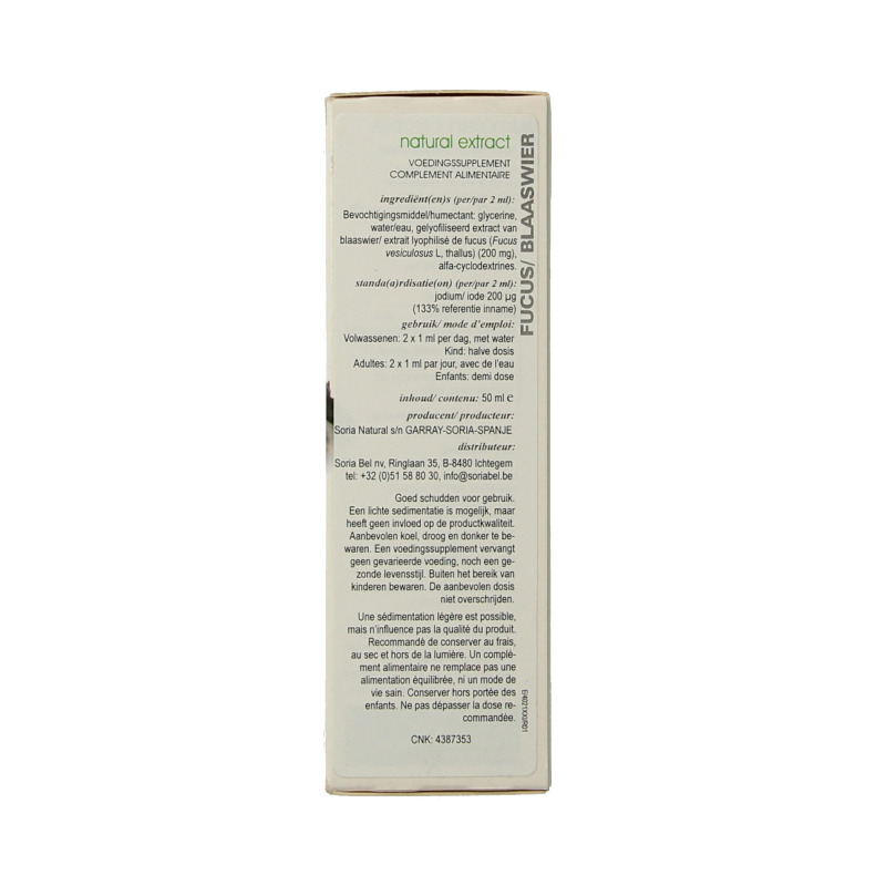 Soria Natural Fucus vesiculosus XXI 50 Milliliter