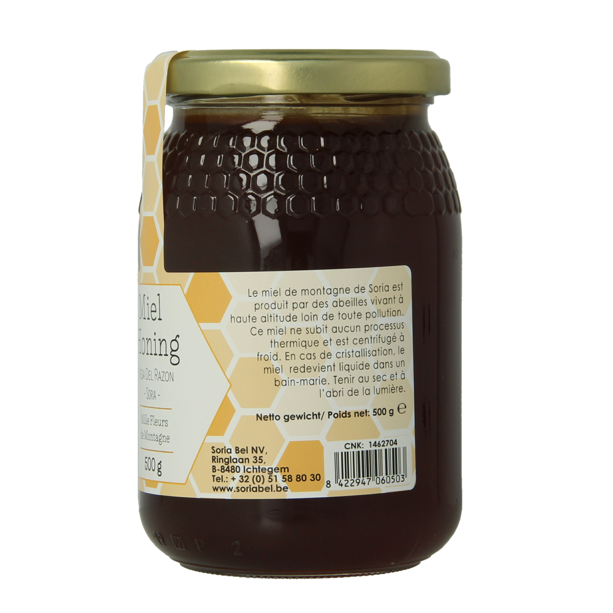 Soria Natural Honing berghoning miel aromatica 500.00 Gram