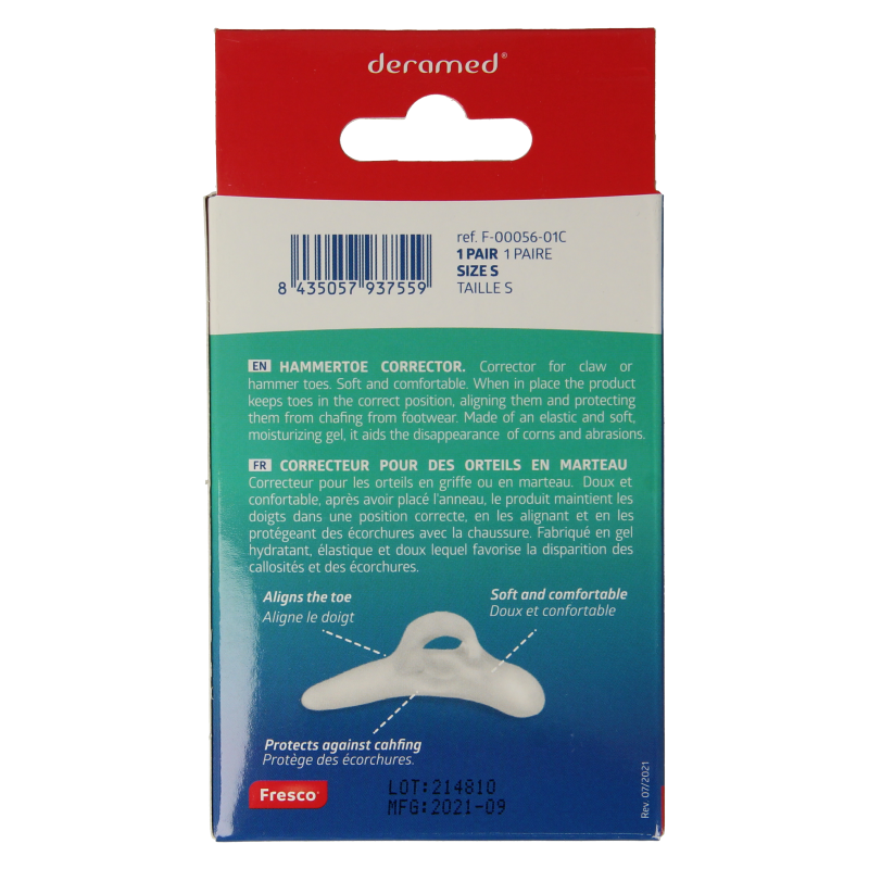 Deramed Hamerteen correctie maat S 1 Stuks