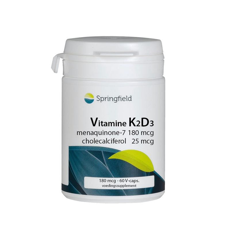 Springfield Vit K2D3 180 & 25 mcg 60 Vegetarische capsules