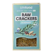 Lifefood Life crackers rozemarijn raw bio 90.00 Gram
