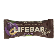 Lifefood Lifebar Inchoco pruimen bio raw 40 Gram