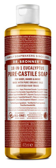 Dr Bronners Liquid soap eucalyptus 475.00 Milliliter