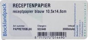 Blockland Receptpapier blauw 105 x 148mm 2000.00 Stuks
