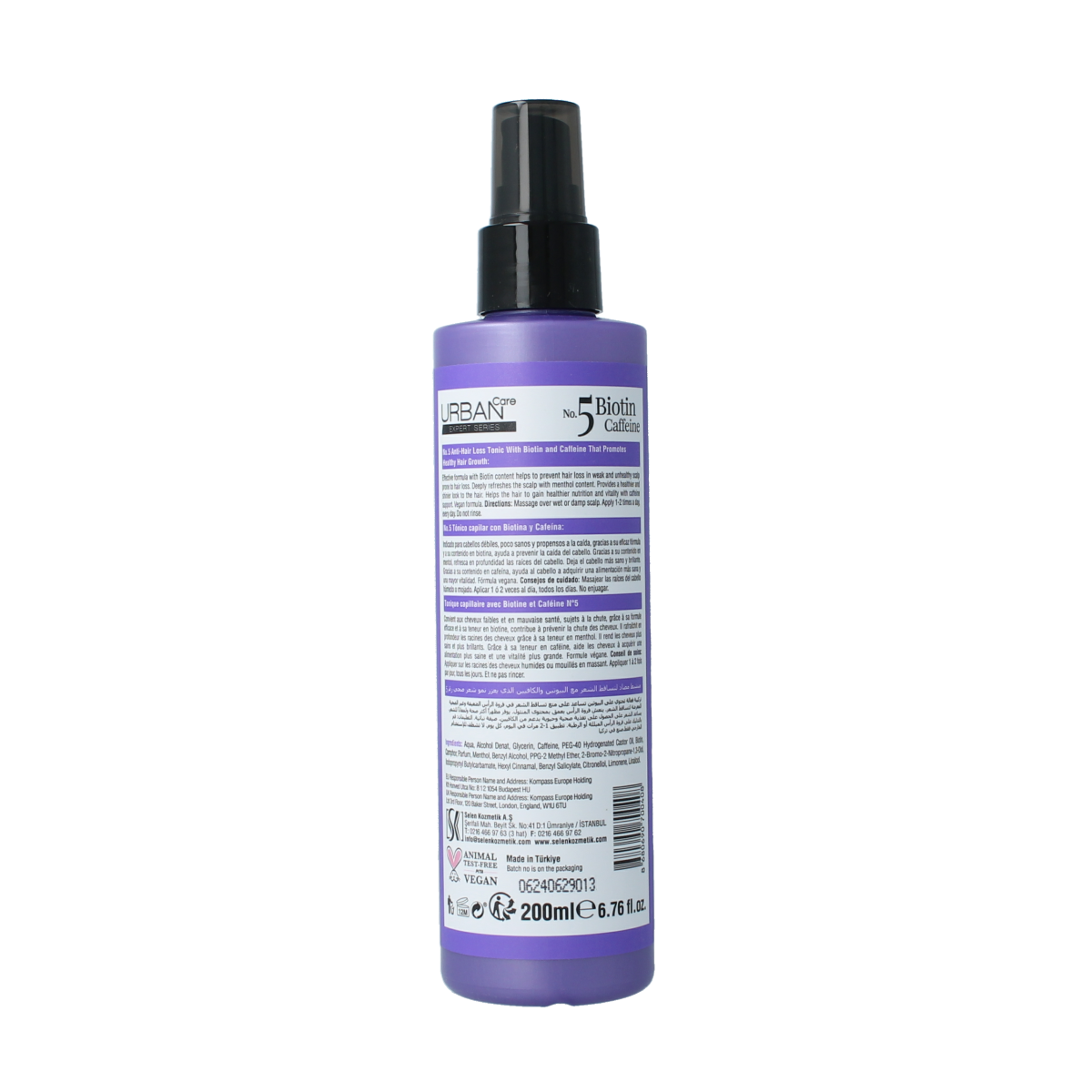 Urban Care Expert hairtonic biotine & caffeine spray 200.00 Milliliter