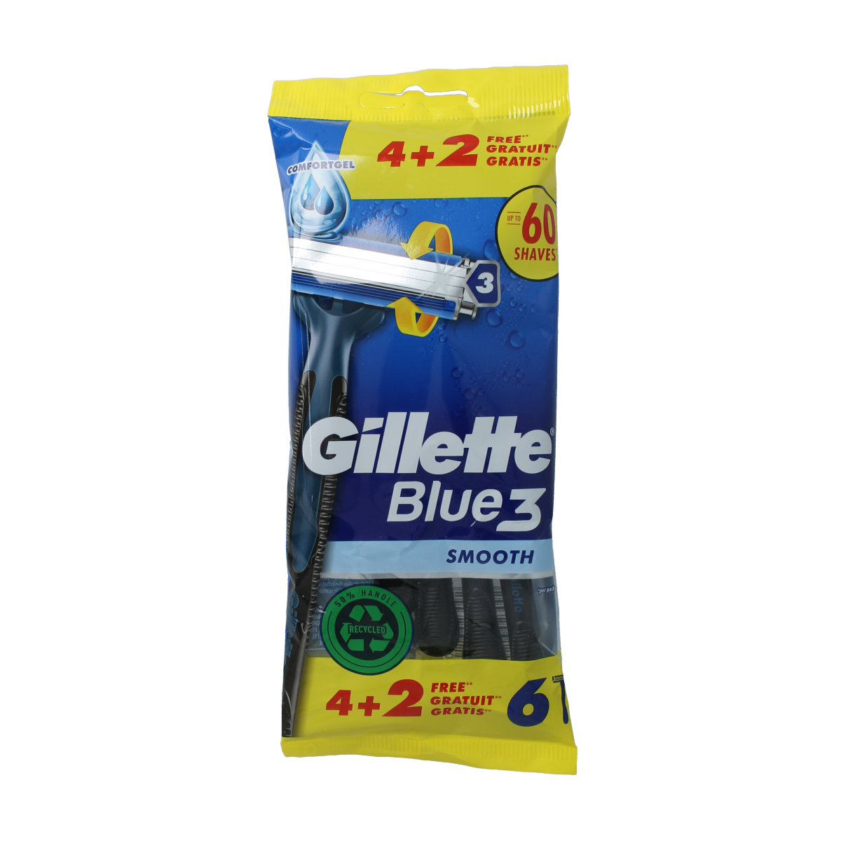 Gillette Blue 3 wegwerpmesjes 6.00 Stuks