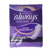 Always Discreet verband ultimate night 12 Stuks