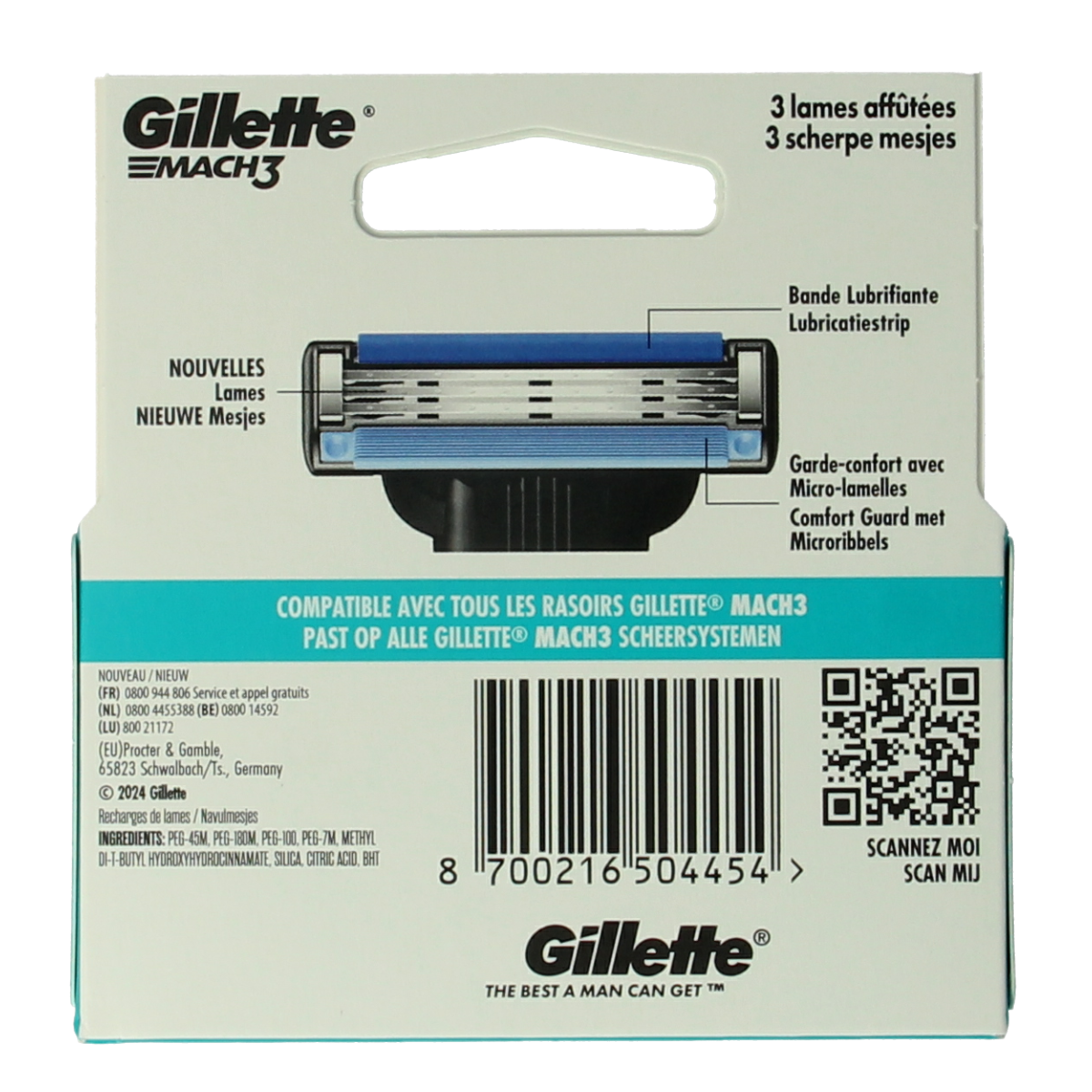 Gillette Mach3 blades 5.00 Stuks
