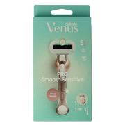 Gillette Venus deluxe smooth sensitive rosegold razor 1.00 Stuks