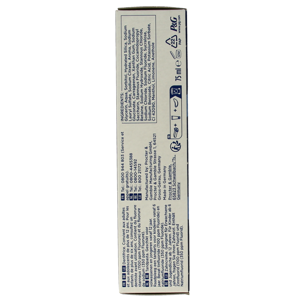 Oral B Tandpasta professional enamel strength clean mint 75.00 Milliliter