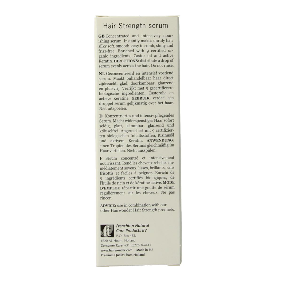 Hairwonder Hair strength serum 30.00 Milliliter