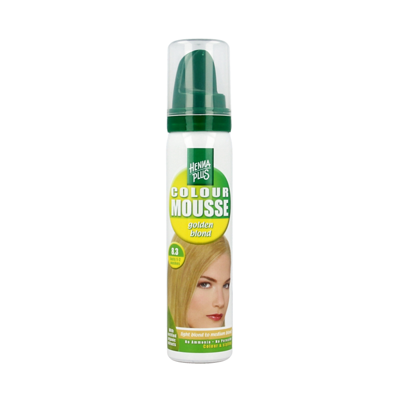 Henna Plus Colour mousse 8.3 golden blond 75 Milliliter